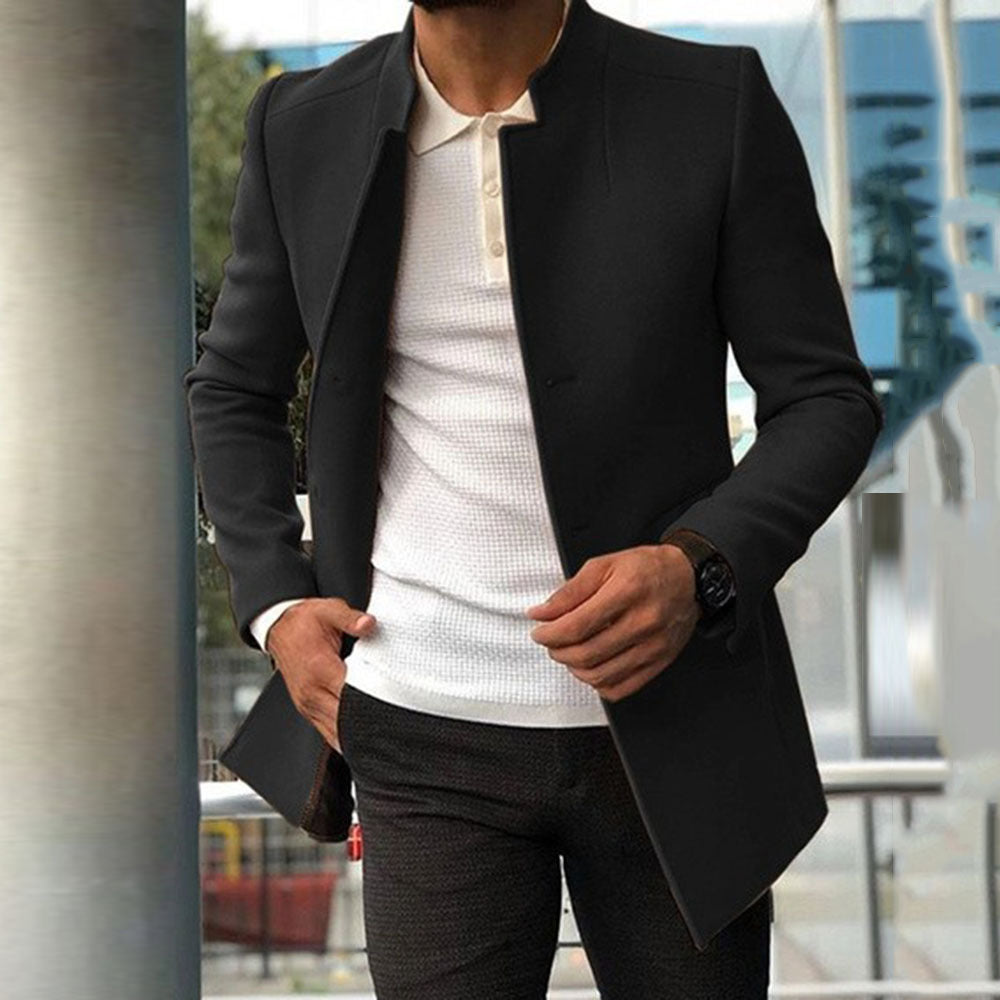 Luca | Men's Slim Fit Single-Breasted Coat