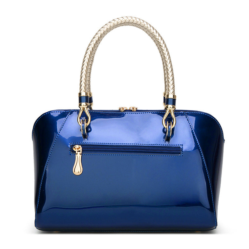 VogueGloss Patent Elegance Bag