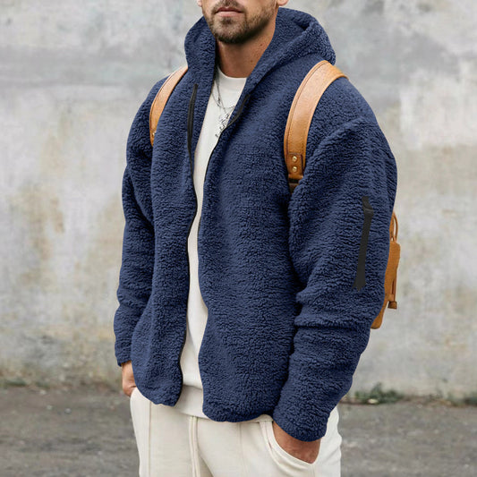 Noah | Men's Plush Fleece Hooded Jacket