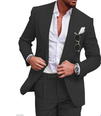 Damian | Men's Slim Fit Linen Two-Piece Suit Set
