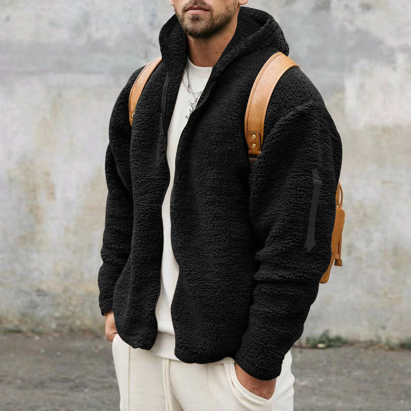 Noah | Men's Plush Fleece Hooded Jacket