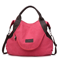 UrbanChic Vintage Canvas Crossbody Bag – Minimalist Retro Shoulder Tote