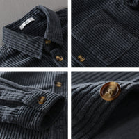 Luca | Men's Retro Corduroy Long-Sleeve Shirt