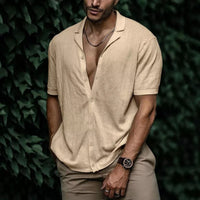 Harry |  Short Sleeve Solid Color Shirt