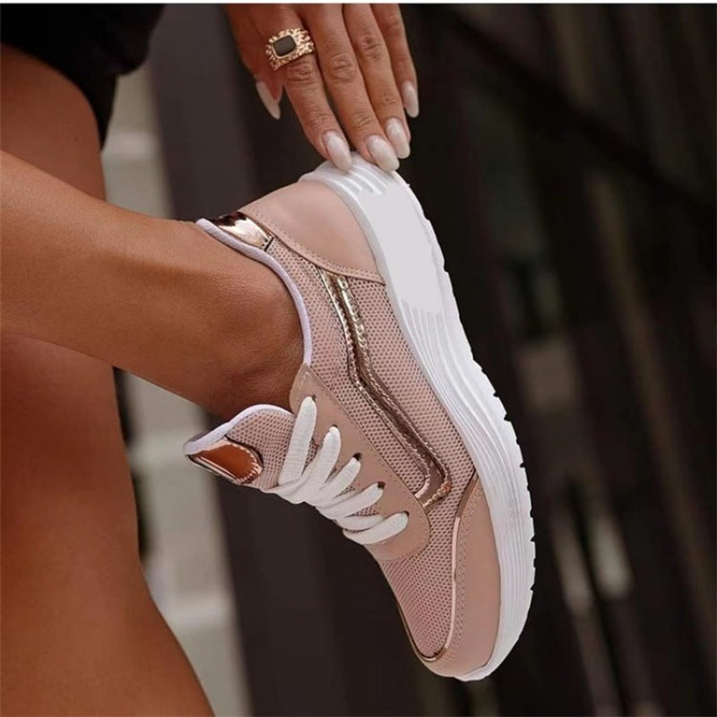 Lace-up Sports Style Low-top Shoes Fo Women All Age
