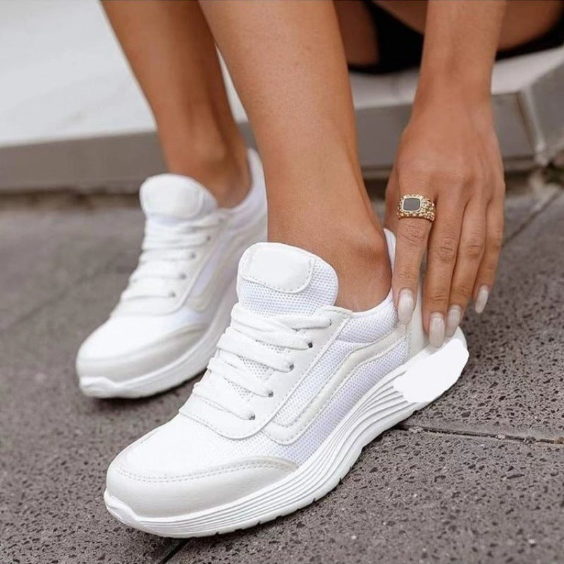 Lace-up Sports Style Low-top Shoes Fo Women All Age
