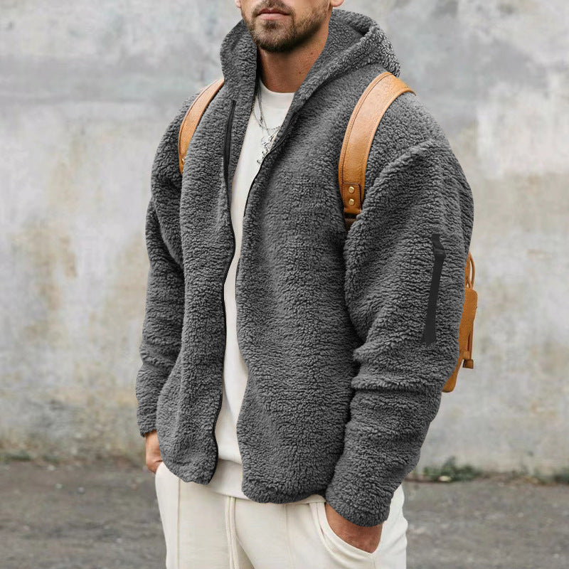 Noah | Men's Plush Fleece Hooded Jacket