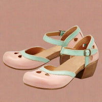 Berta | Mixed Colors Buckle Strap Sandals