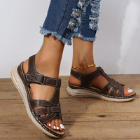 ClassicElegance Curve Plus Size Wedge Sandals