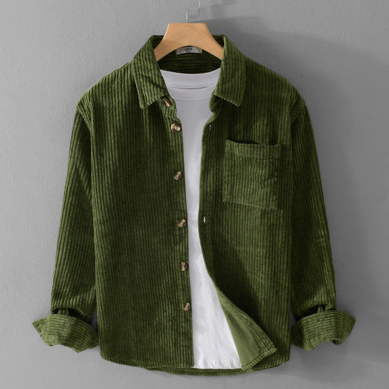 Cordura | Men's Retro Corduroy Long-Sleeve Shirt