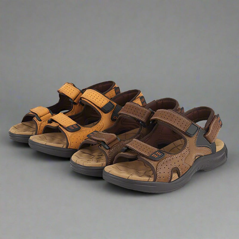 StreamWalk Klett-Strandsandalen aus Leder für Herren 
