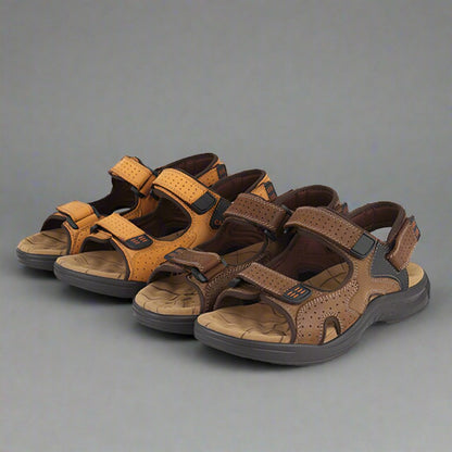 StreamWalk Klett-Strandsandalen aus Leder für Herren 