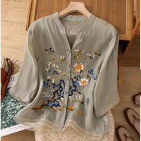 Mara | Artistic Cotton And Linen Top