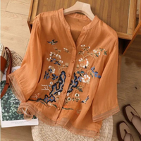 Mara | Artistic Cotton And Linen Top
