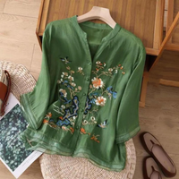 Mara | Artistic Cotton And Linen Top