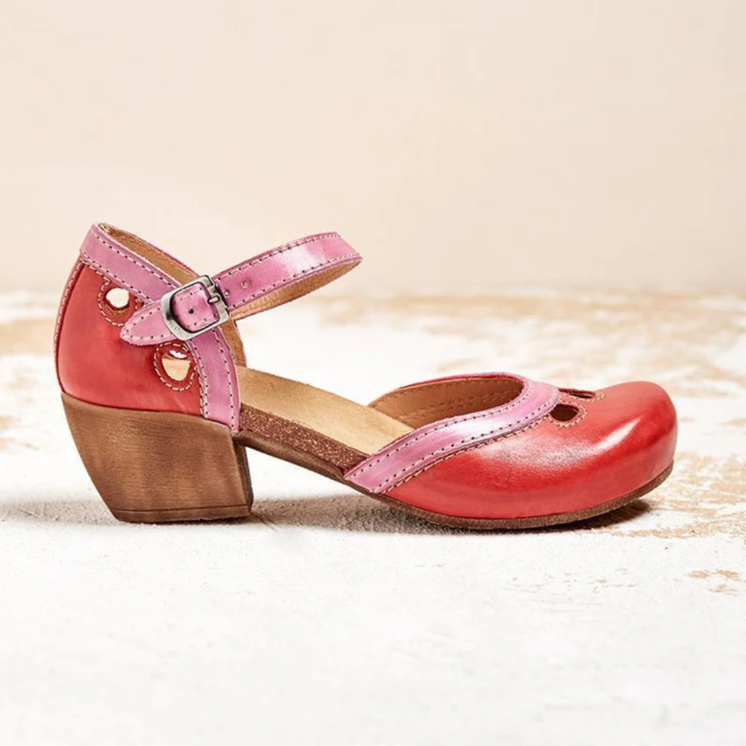 Berta | Mixed Colors Buckle Strap Sandals