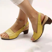 Mae™ | Buckle Comfort Stylish Orthopedic Peep Toe Heels Sandals