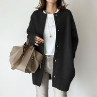 Nami | Soft Wool Blend Button-Up Knit Cardigan
