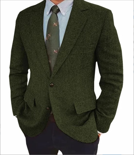 Edward | Retro Herringbone Business Casual Blazer