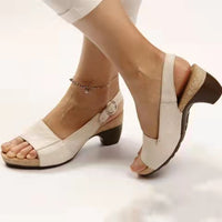Mae™ | Buckle Comfort Stylish Orthopedic Peep Toe Heels Sandals