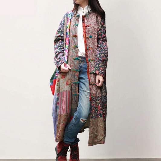 BohoChic | Vintage Patchwork Cashmere Coat