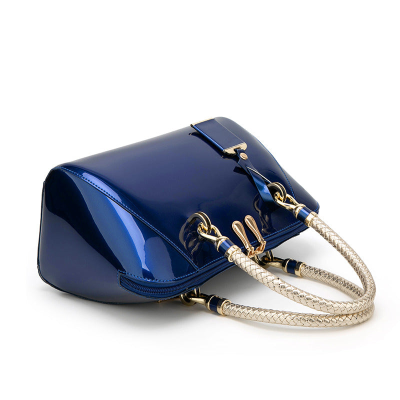 VogueGloss Patent Elegance Bag