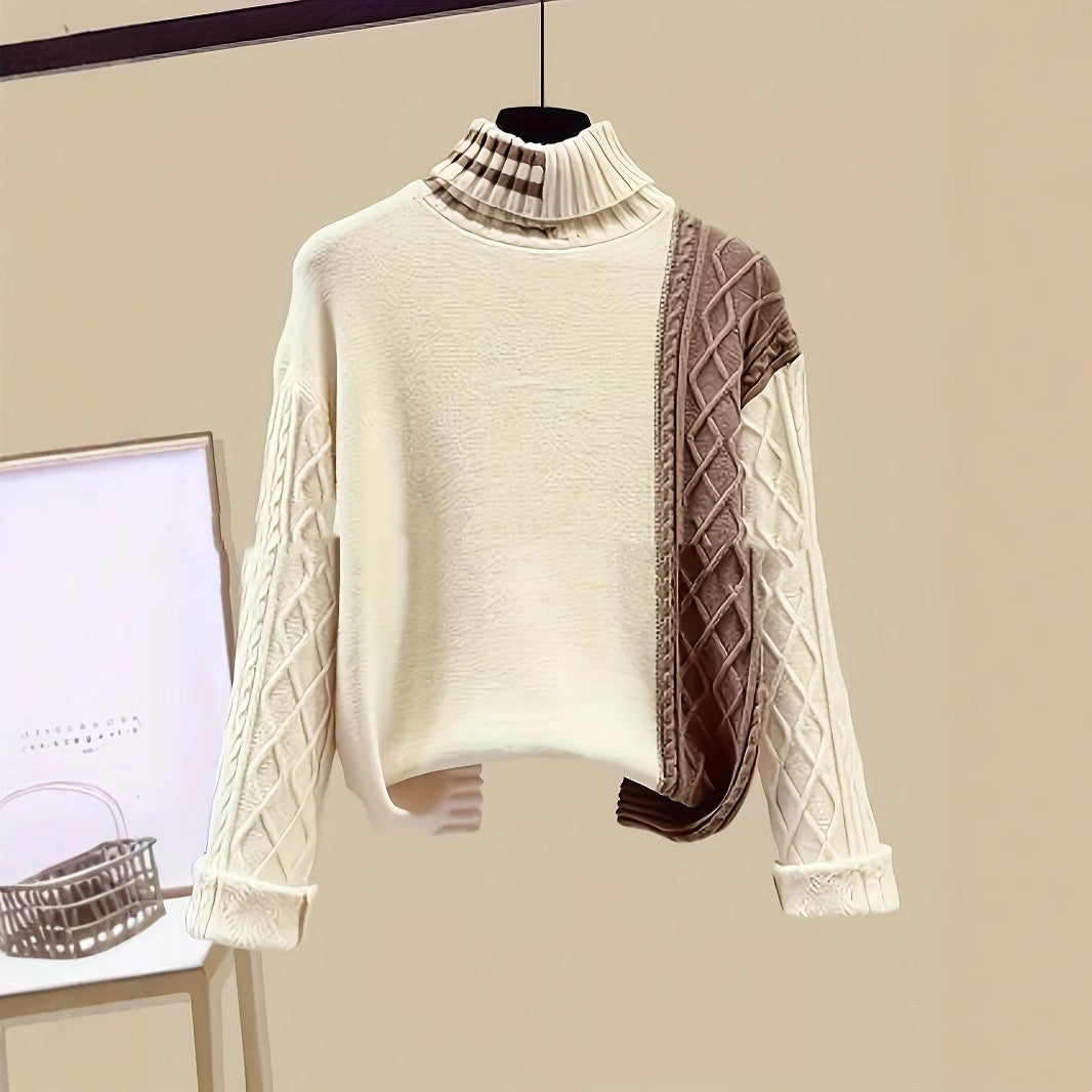 Clara | Retro Wool-Blend Knit Top & Skirt Set