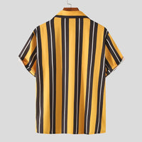 Felix | Bold Striped Short Sleeve Cotton Shirt