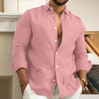 Ethan | Men's Breathable Cotton Linen Casual Shirt