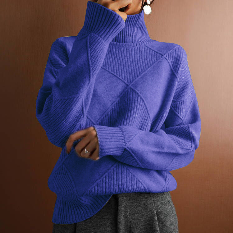 Lucia™ | Rollkragenpullover aus gestricktem, lockerem Pullover