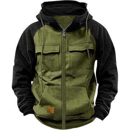 Vernon | Men's Multi-Pocket Sports Hooded Jacket