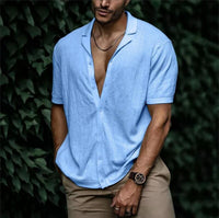 Harry |  Short Sleeve Solid Color Shirt