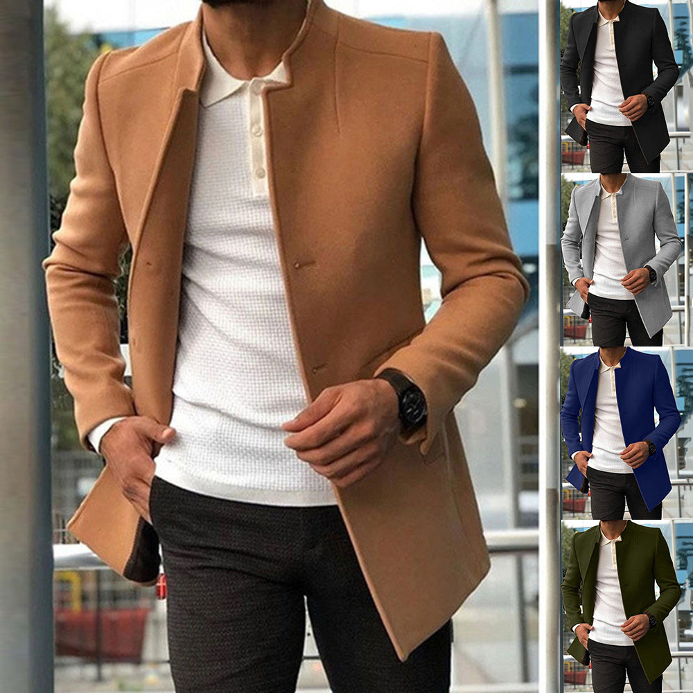 Luca | Men's Slim Fit Single-Breasted Coat