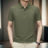 Men’s Lightweight Textured T-Shirt | Breathable Nylon Tee