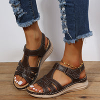 ClassicElegance Curve Plus Size Wedge Sandals