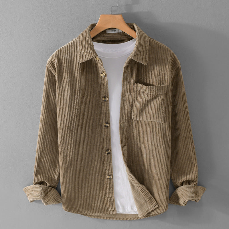 Cordura | Men's Retro Corduroy Long-Sleeve Shirt
