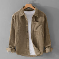 Luca | Men's Retro Corduroy Long-Sleeve Shirt