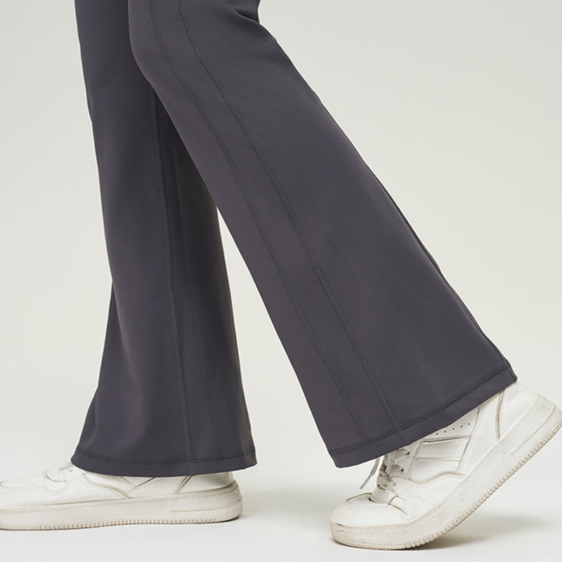 Ava | High Waist Zipper Flared Yoga Pants