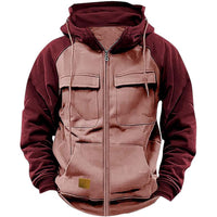 Vernon | Men's Multi-Pocket Sports Hooded Jacket