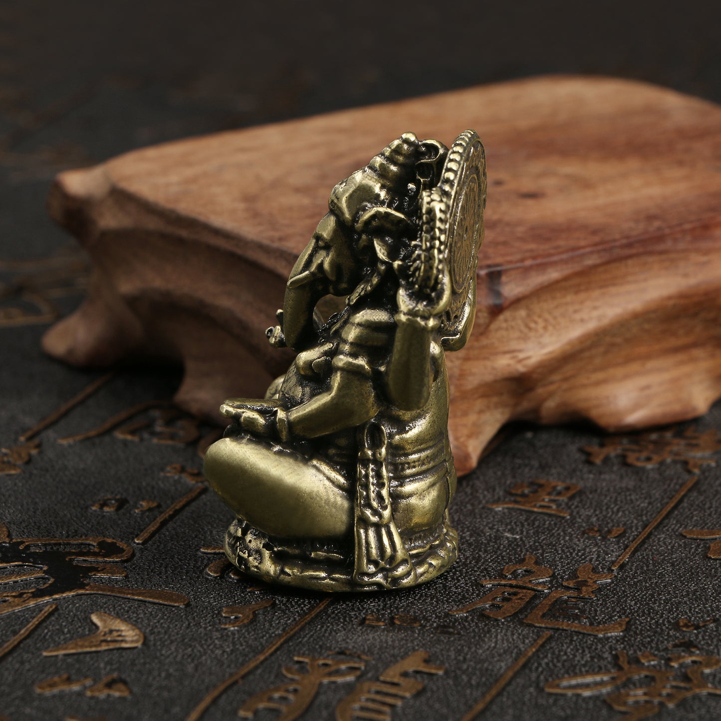 Tranquil Blessings Handcrafted Copper Ganesha Idol
