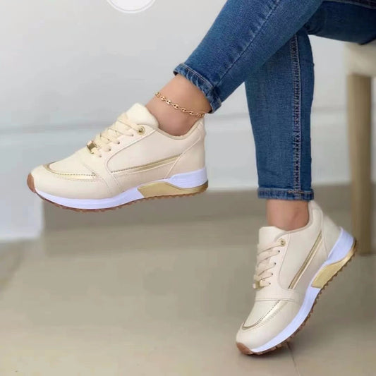 Lace-Up Sports Sneakers for Women – Breathable & Stylish