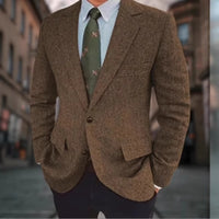 Edward | Retro Herringbone Business Casual Blazer