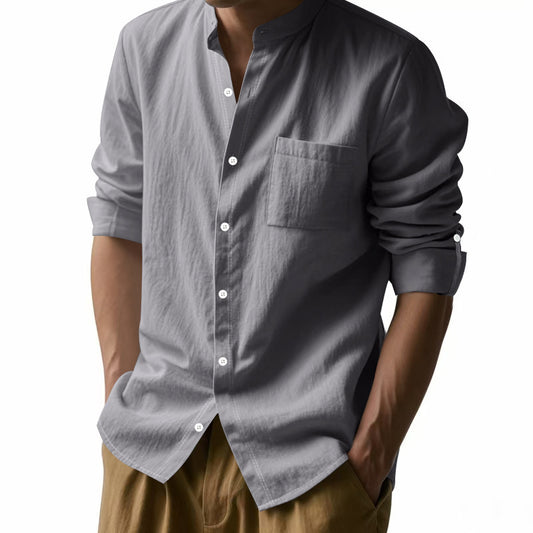 Ethan | Long Sleeve Linen Casual Shirt