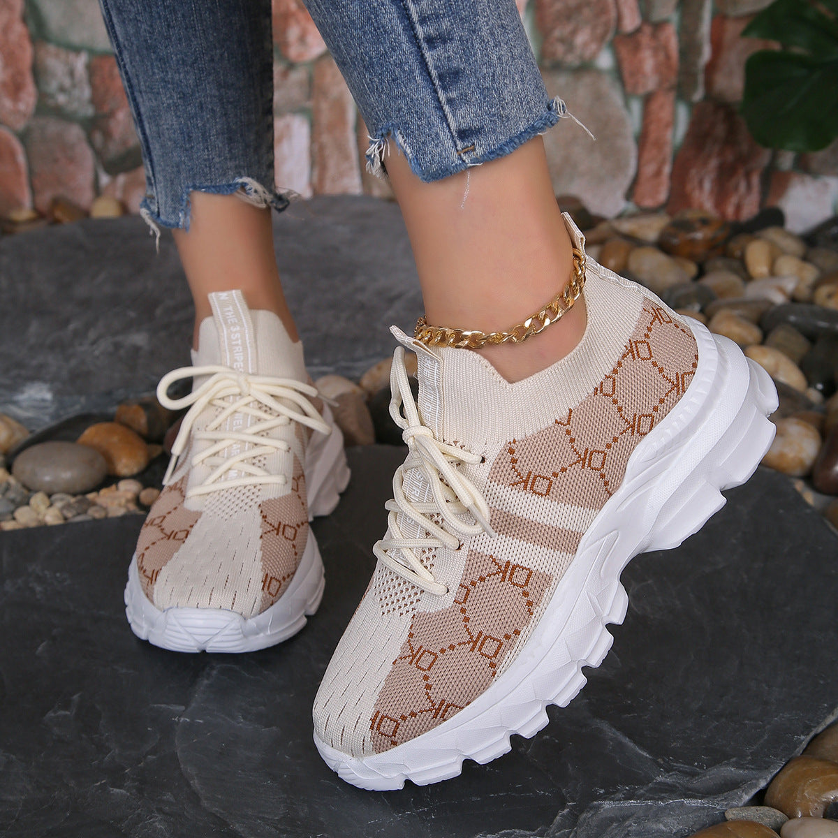OrthoFit Lace-Up Walk Ease Breathable Shoes