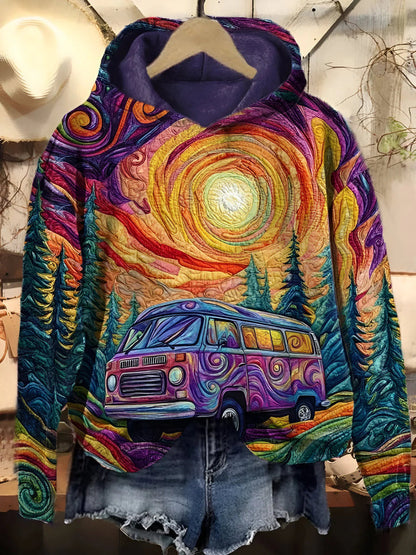 Vienna | 3D Digital Printed Loose Sweatshirt