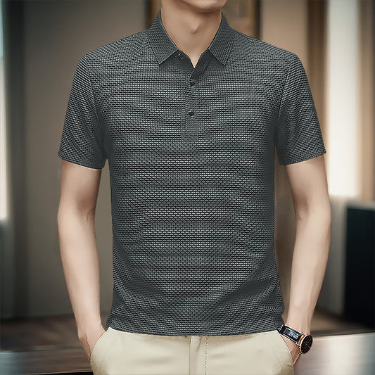 Men’s Lightweight Textured T-Shirt | Breathable Nylon Tee