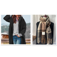 Evelyn | Thickened Tweed Trench Coat for Women