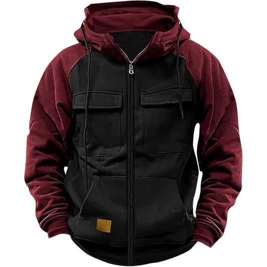 Vernon | Men's Multi-Pocket Sports Hooded Jacket