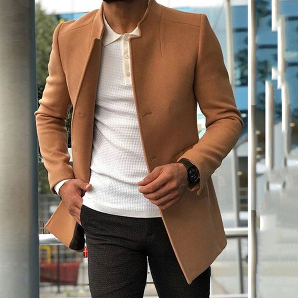 Luca | Men's Slim Fit Single-Breasted Coat