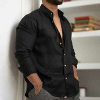 Ethan | Men's Breathable Cotton Linen Casual Shirt